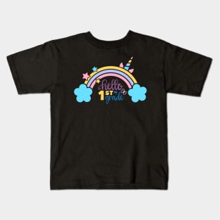 Hello First Grade Kids T-Shirt